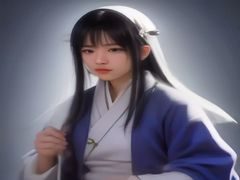 摄影师手持摄影机在稻田里低角度拍摄，夕阳将田野染成橙金色