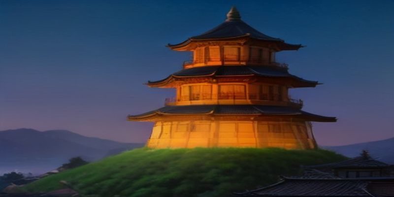 金色夕阳下广阔的中国北方农村田野全景，远处村庄炊烟袅袅，近处麦穗随风摇曳，构成典型的乡村题材电影视觉意象